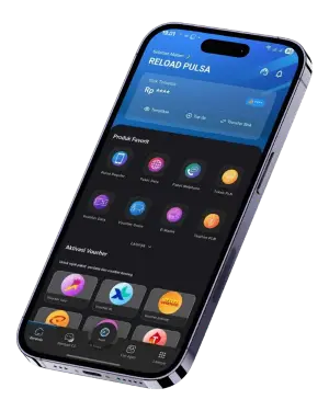 Tampilan aplikasi Reload Pulsa